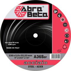 25,0 PZ Di ABRABETA DISCO PER FERRO D 230X2,0 MM