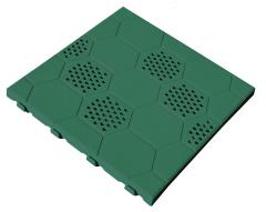 6,0 PZ Di PAVIMENTO IN PP 40X40X2,5 CM E40 VERDE