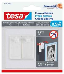 8,0 CF Di GANCIO PER QUADRO ADESIVO TESA FISSI 2 PZ