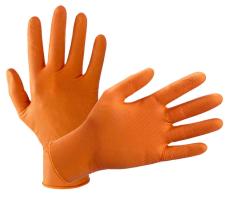 1,0 CF Di GUANTI NITRILE ARANCIONE CONF.10 PZ. TG.XL
