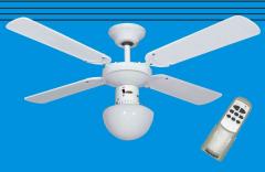 1,0 PZ Di VENTILATORE A SOFFITTO CON TELEC+LUCE D 105 BIANCO