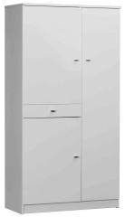 1,0 PZ Di MOBILE 3 ANTE +1 CASSETTO 77X34X147 BIANCO LACC. 3