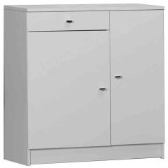 1,0 PZ Di MOBILE 2 ANTE +1 CASSETTO 77X34X80 BIANCO LACC. 34