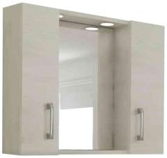 1,0 PZ Di SPECCHIO DA BAGNO 960 CON 2 ANTE ROVERE BIANCO