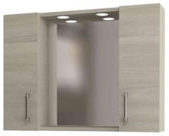 1,0 PZ Di SPECCHIO DA BAGNO 960 CON 2 ANTE ROVERE GRIGIO
