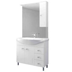 1,0 PZ Di MOBILE BAGNO EVA 105 COMPLETO BIANCO