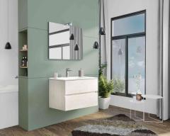 1,0 PZ Di MOBILE BAGNO NEW SPLASH  80 SOSP. ROVERE BIANCO