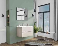 1,0 PZ Di MOBILE BAGNO NEW SPLASH  80 SOSP. ROVERE FUMO
