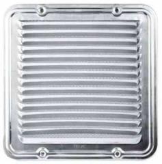 1,0 PZ Di GRIGLIA AERAZIONE ALLUMINIO CON RETE  23X23 CM
