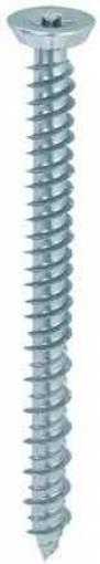 100,0 PZ Di VITI PER CALCESTRUZZO T. SVAS PIANA ZINC 7,5X132 M