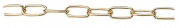 25,0 ML Di CATENA GENOVESE OTTONATA N 14 D 2,2 MM