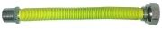 1,0 PZ Di RACCORDO INOX ESTENSIBILE GAS 1/2 MF 200-400 GIALL
