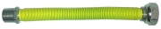 1,0 PZ Di RACCORDO INOX ESTENSIBILE GAS 3/4 MF 200-400 GIALL
