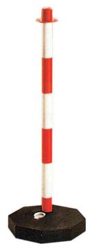 10,0 PZ Di COLONNA SEGNALETICA BIANCO ROSSA H 90 CM