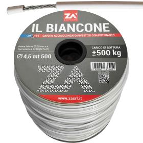 500,0 ML Di FILO STENDIBIANCHERIA BIANCONE ACC ZIN D 4,5 MM