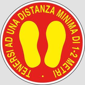 1,0 PZ Di ETIC.ADES D.20CM TENERSI A DIST. DI 1-2MT