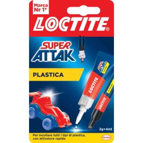 1,0 PZ Di ADESIVO ATTAK PLASTICA