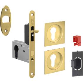 1,0 PZ Di KIT PORTA SCORR NICCHIA QUADRA YALE EASY G500T ORO