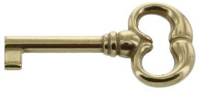 6,0 BL Di BL CHIAVE PER MOBILI 33730 OTTONE LUCIDO 2 PZ