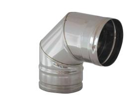 1,0 PZ Di GOMITO INOX AISI 304 90 D 25 CM