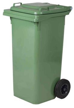 1,0 PZ Di PATTUMIERA 120 L CON RUOTE VERDE MP