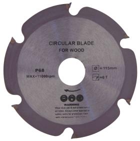 1,0 PZ Di DISCO PER LEGNO D 115X2 MM FORO 22,2 MM