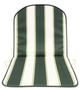 8,0 PZ Di CUSCINO SCHIENALE BASSO DOUBLE RIGATO VERDE