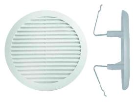 1,0 CF Di GRIGLIA AERAZIONE PLAST. C/MOLLE  80-125 MM 2 PZ