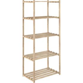 1,0 PZ Di SCAFFALE IN PINO 5 RIPIANI 65X40XH171 CM