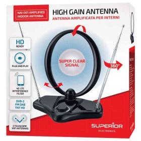 1,0 PZ Di ANTENNA AMPLIFICATA PER INTERNI