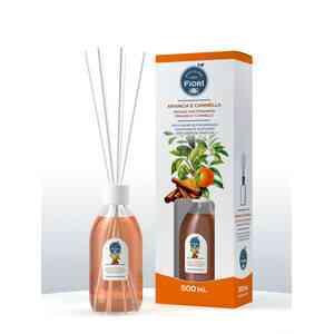 6,0 PZ Di DIFFUSORE OFFICINA DEI FIORI  500ML ARANCIA E CANN