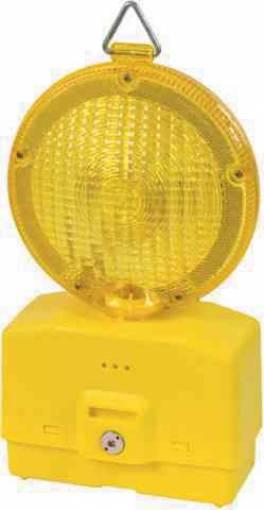 1,0 PZ Di LAMPEGGIANTE PER CANTIERE LUCE GIALLA S/BATTERIA