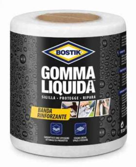 6,0 PZ Di BOSTIK GOMMA LIQUIDA BANDA RINFORZ 10 CM X 10 M