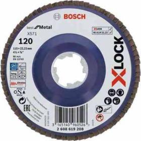 10,0 PZ Di BOSCH-A DISCO LAMELLARE XLOCK GR 120 D 115 MM