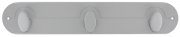 6 PZ Di APPENDIABITI ALLUMINIO"MEZZALUNA"3P CM.30X5,5