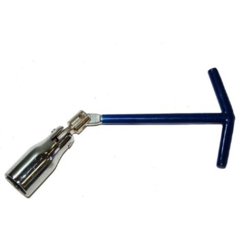 Chiave candele candela mm 21 manico rivestito a doppio snodo moto auto