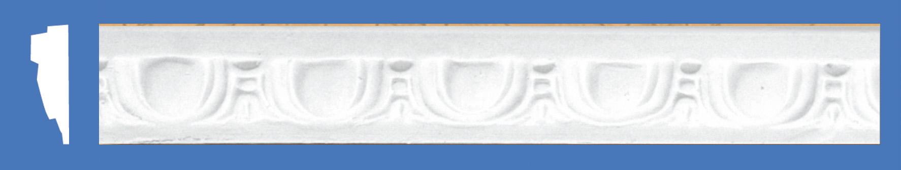 10 PZ Di *CORNICETTA IN GESSO ART. C03813  ML.1,5
