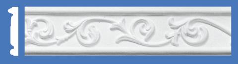 6 PZ Di *CORNICETTA IN GESSO ART. C05032  ML.1,5
