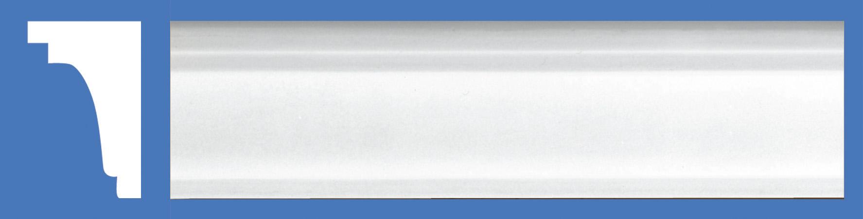 4 PZ Di CORNICETTA IN GESSO ART. C07530  ML.1,5