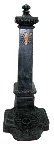 1 PZ Di *FONTANA A PAVIMENTO IN ALLUMINIO H.CM.99