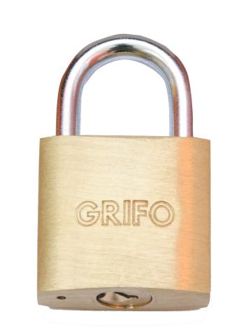 12 PZ Di *LUCCHETTO OTTONE GRIFO MM. 25 IN BLISTER