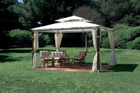 1 PZ Di GAZEBO TOP LEGNO-ALLUMINIO MT.3X4
