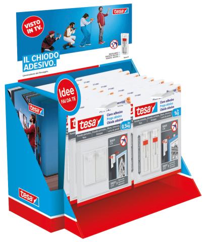 1 CF Di *ESPOS. GANCI X QUADRI ADESIVI TESA (8+8)