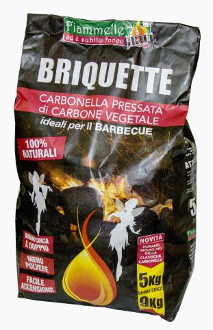 1 CF Di *BRIQUETTE DI CARBONE IN SACCHI DA 5 KG.