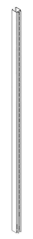 1 PZ Di ZAF PIANTANA PER PARETE GRIGIA CM.9X252H