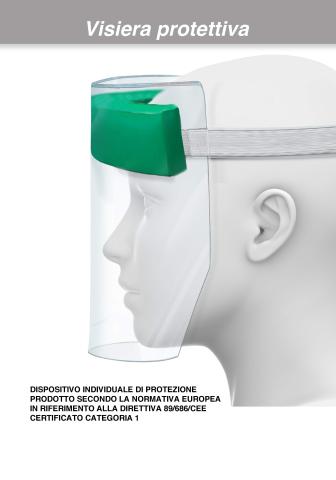 VISIERA PROTETTIVA DI SICUREZZA SCHERMO FACCIALE VISIERE MASCHERE VISO PARAFIATO