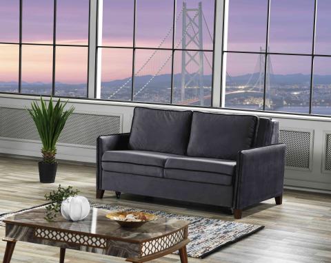 1 PZ Di DIVANO LETTO MOD.ALCONA 3P GRIGIO/50002 CM.16