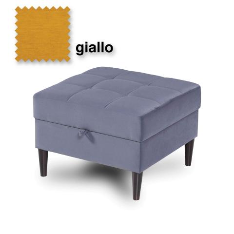 1 PZ Di POUFF MOD.APARTMENT GIALLO CM.59X59X44H