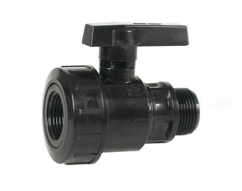 5,0 PL Di PL RACCORDO NYLON VALVOLA A SFERA MF 3/4