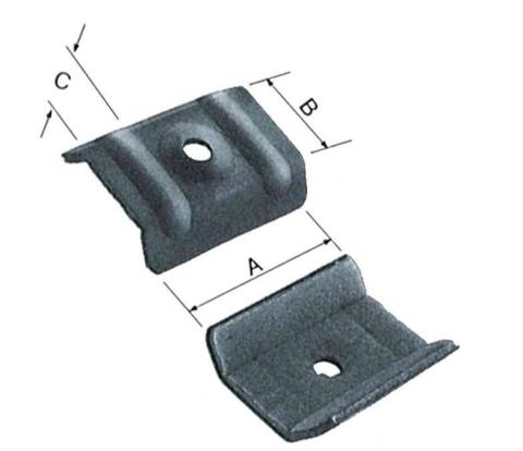 100,0 PZ Di CAVALLOTTO PER COIBENTATI 46X17X16 MM ZINCATO